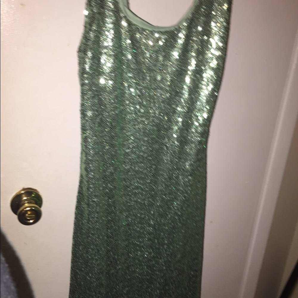 Sequin Teal Dress